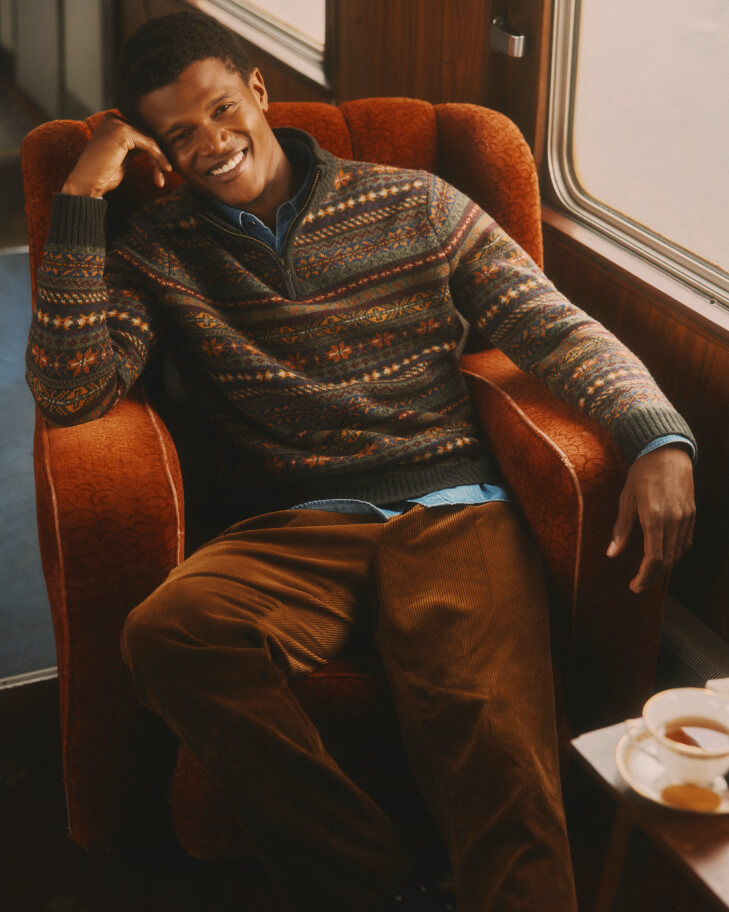 Mens quarter zip jumper